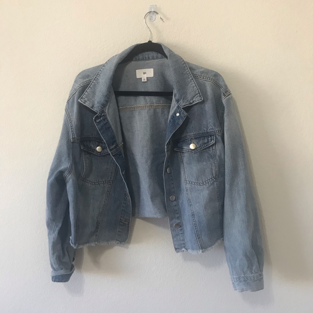 cropped denim jacket
